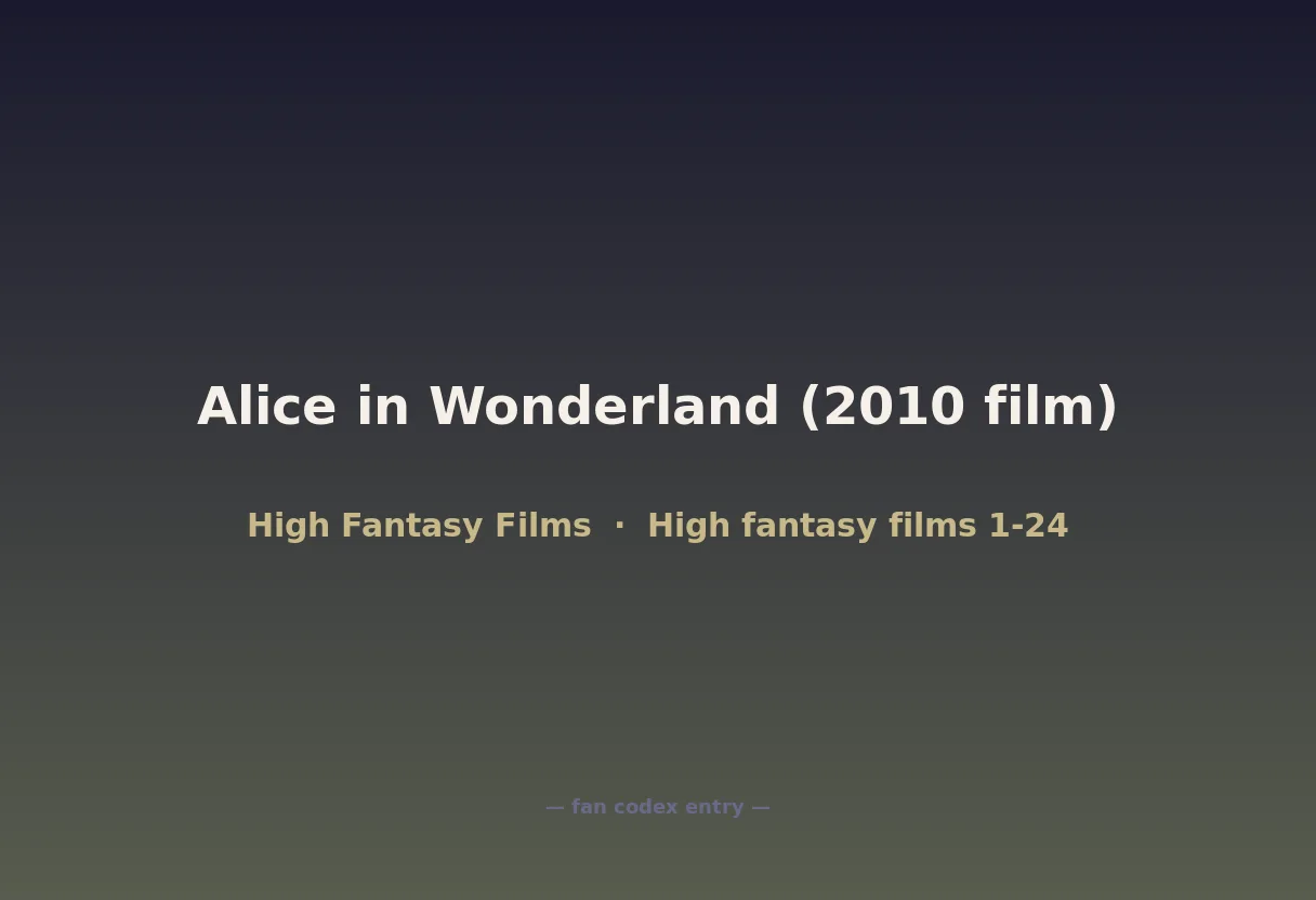 Alice in Wonderland (2010 film)